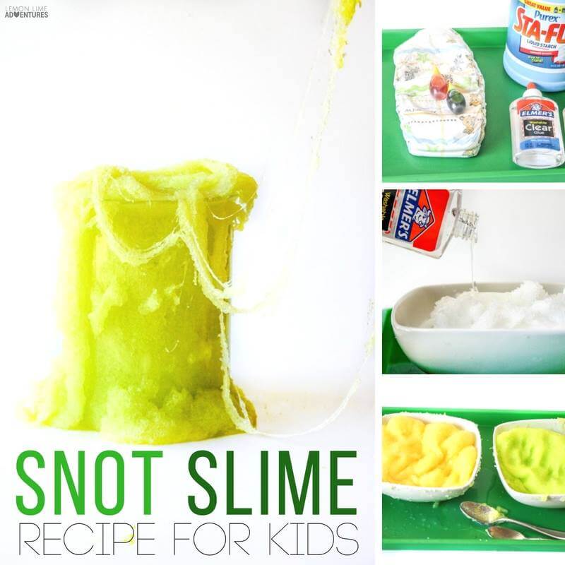Snot Slime Recipe for Kids!