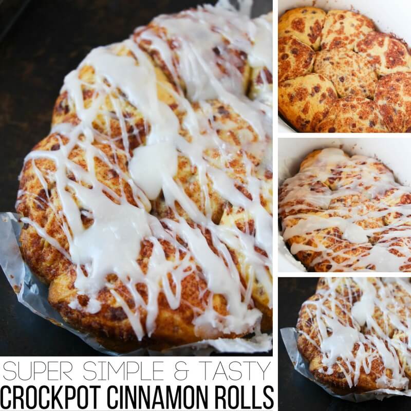 Super Simple & Tasty Crockpot Cinnamon Rolls!