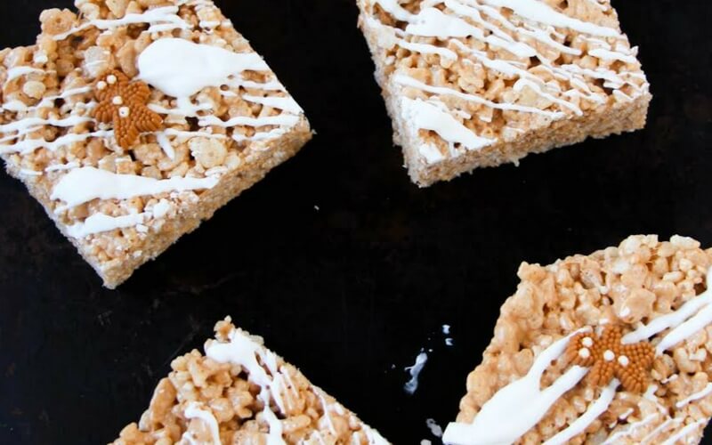 Totally Delicious Gingerbread Rice Krispies!