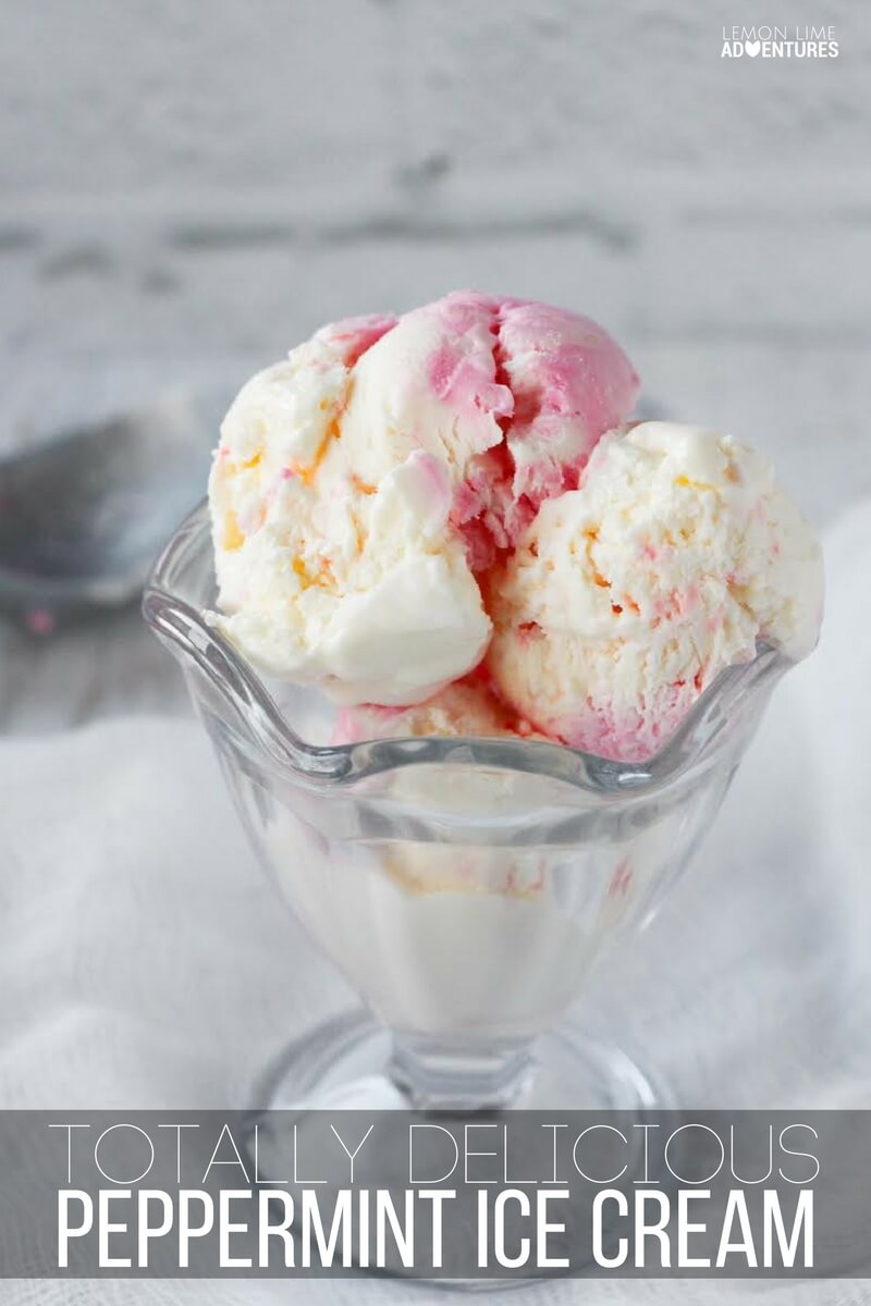 Totally Delicious Peppermint Ice Cream