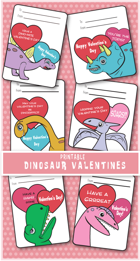 Dinosaur Non-Candy Printable Valentines!