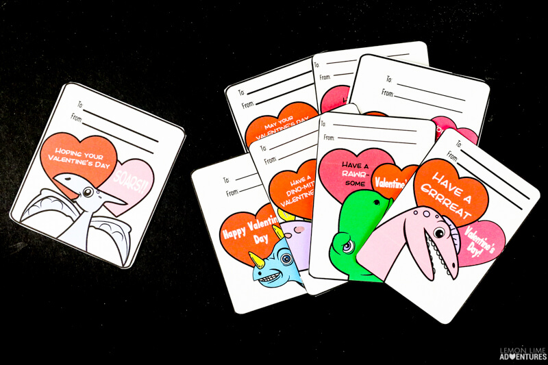 Dinosaur Non-Candy Printable Valentines!