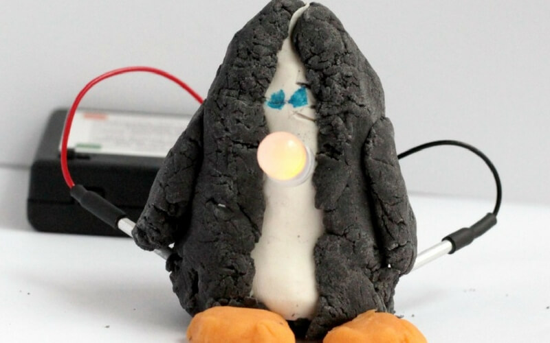 Squishy Circuits Penguin STEM!