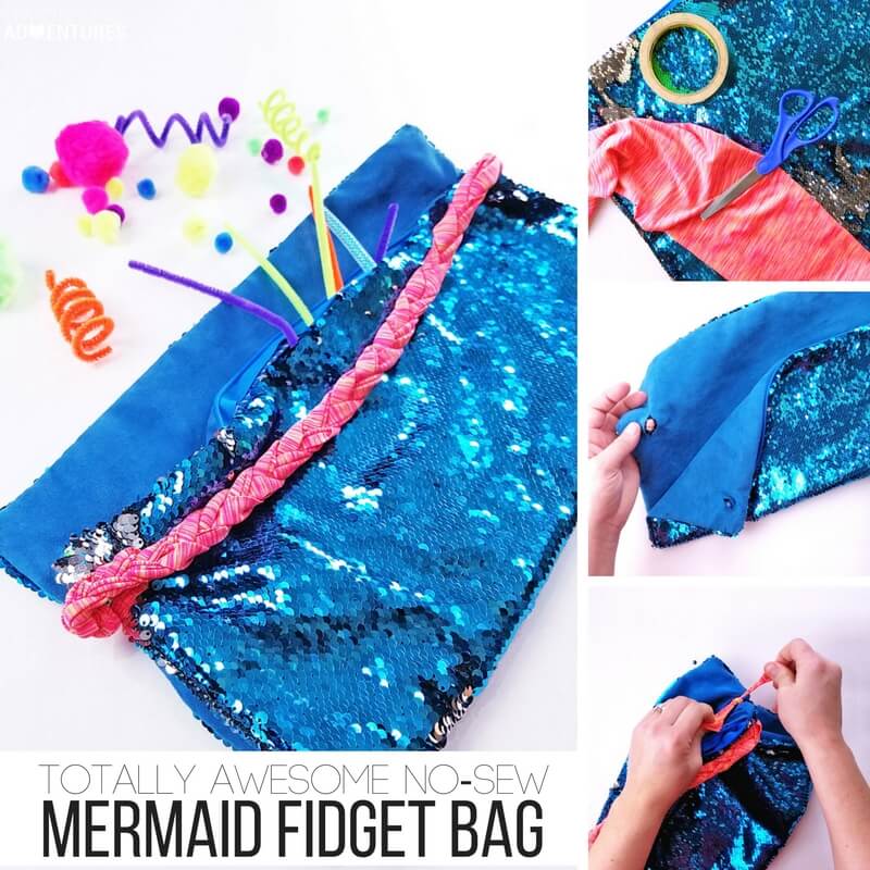 Totally Awesome No-Sew Mermaid Fidget Bag