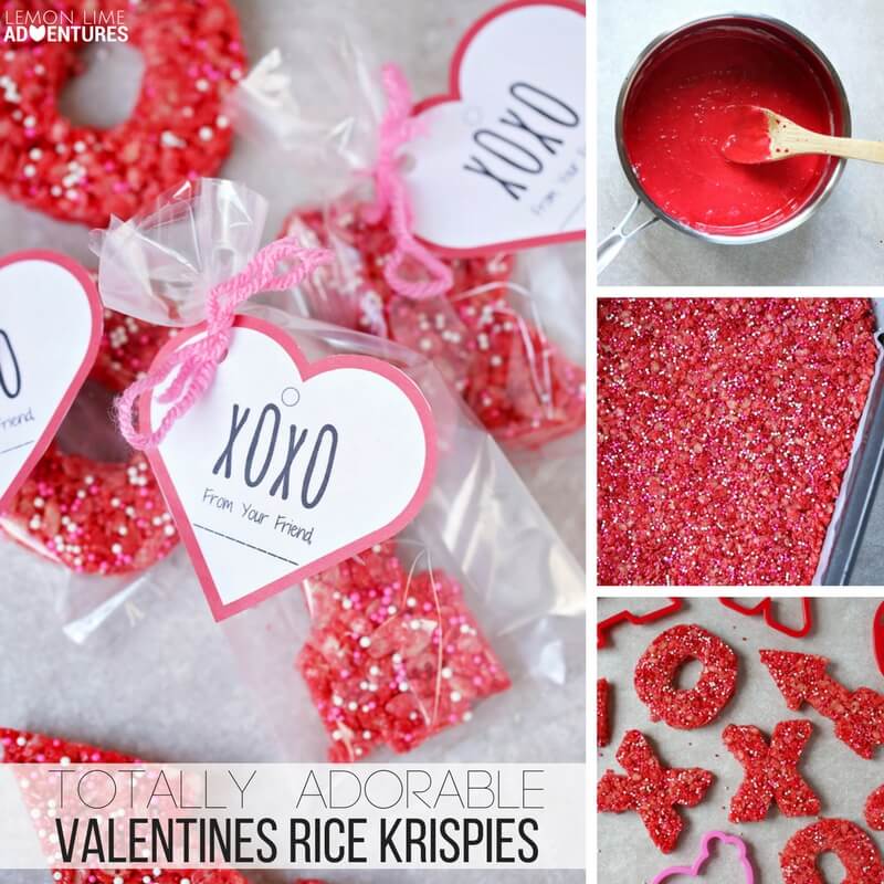 Totally Adorable Valentine's Theme Rice Krispies!