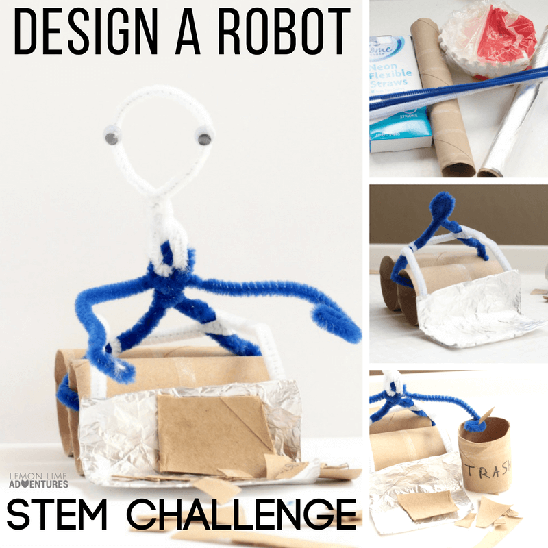 Little robot lovers will love the robot design challenge where they get to design a robot that can solve real-world problems!