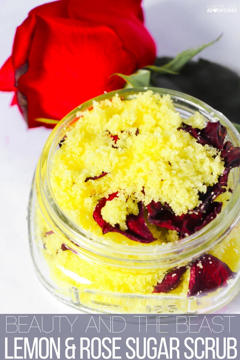 How to make this totally awesome Beauty and the Beast sugar scrub!