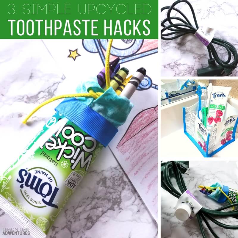 Simple Upcycled Projects and Toothpaste Container Hacks
