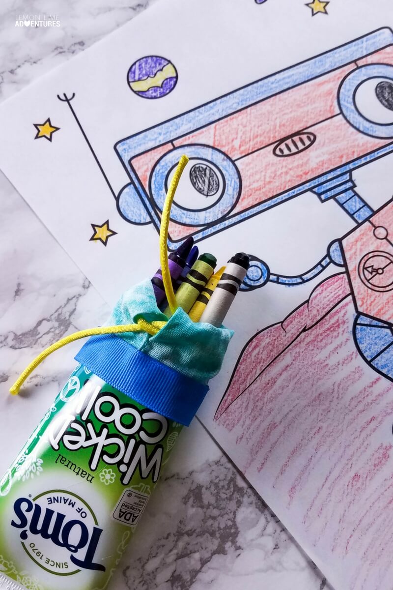 Upcycled Toothpaste Tube Crayon Holder