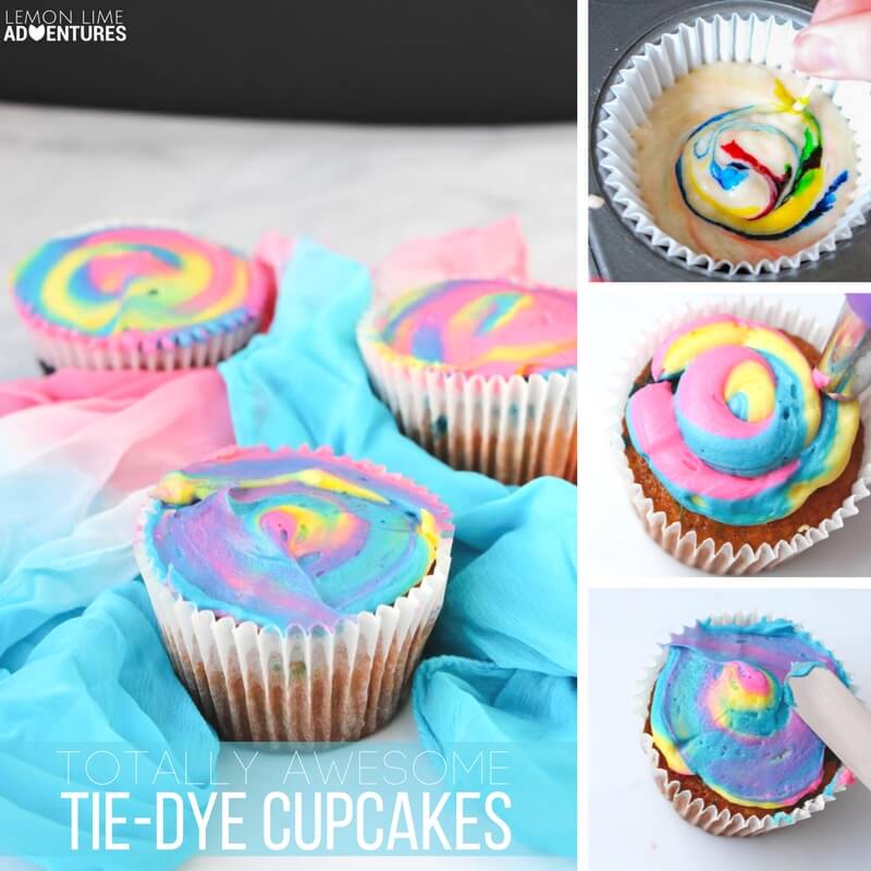 Totally Awesome Tie-Dye Cupcakes!