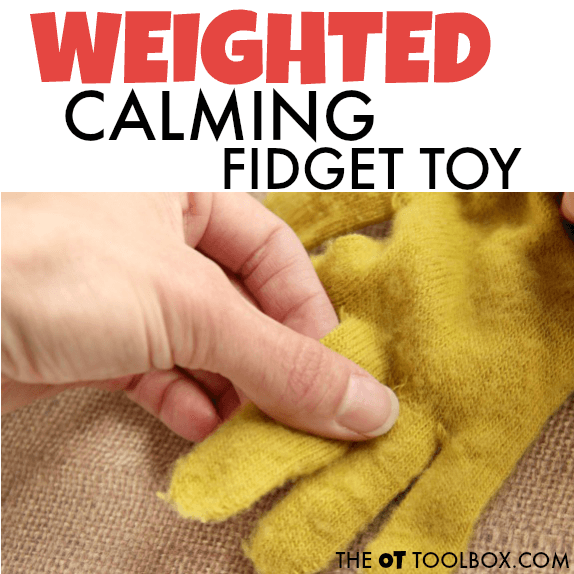 weighted fidget toy for proprioceptive input