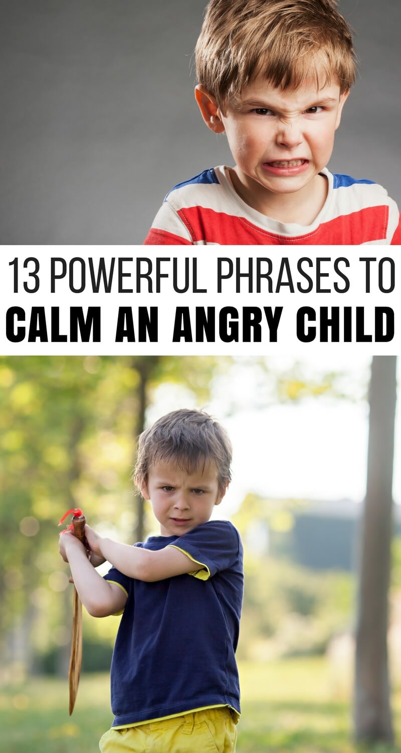 13 Powerful Phrases to Calm an Angry Child (With a Free Printable!)