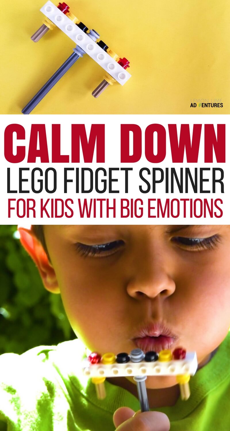 Calm Down Lego Fidget Spinner for Calming Big Emotions