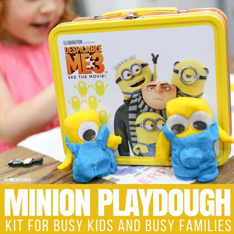 Minion Playdough Kit for Busy Families and Busy Kids