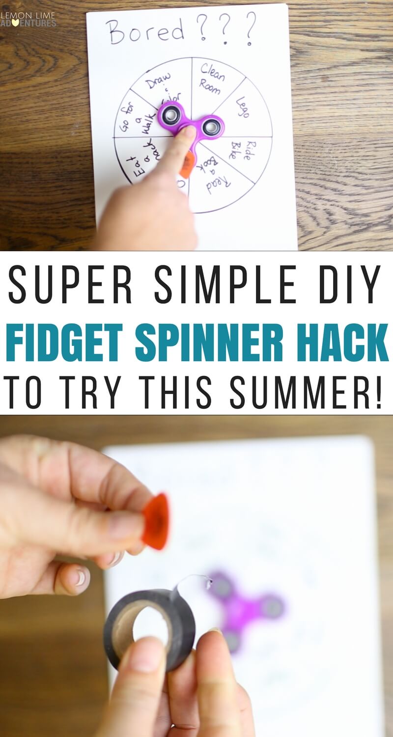 Super Simple DIY Fidget Spinner Hack to Try This Summer!