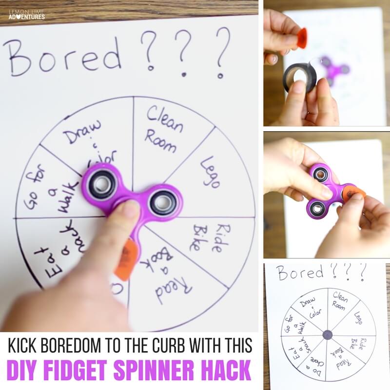 Kick Boredom to the Curb with this DIY Fidget Spinner Hack!