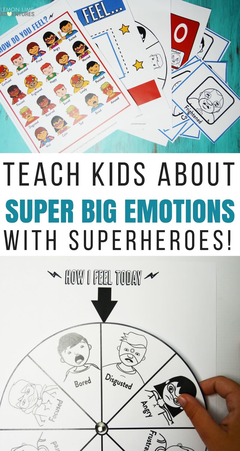 Teach Kids About Super Big Emotions with Superheroes!