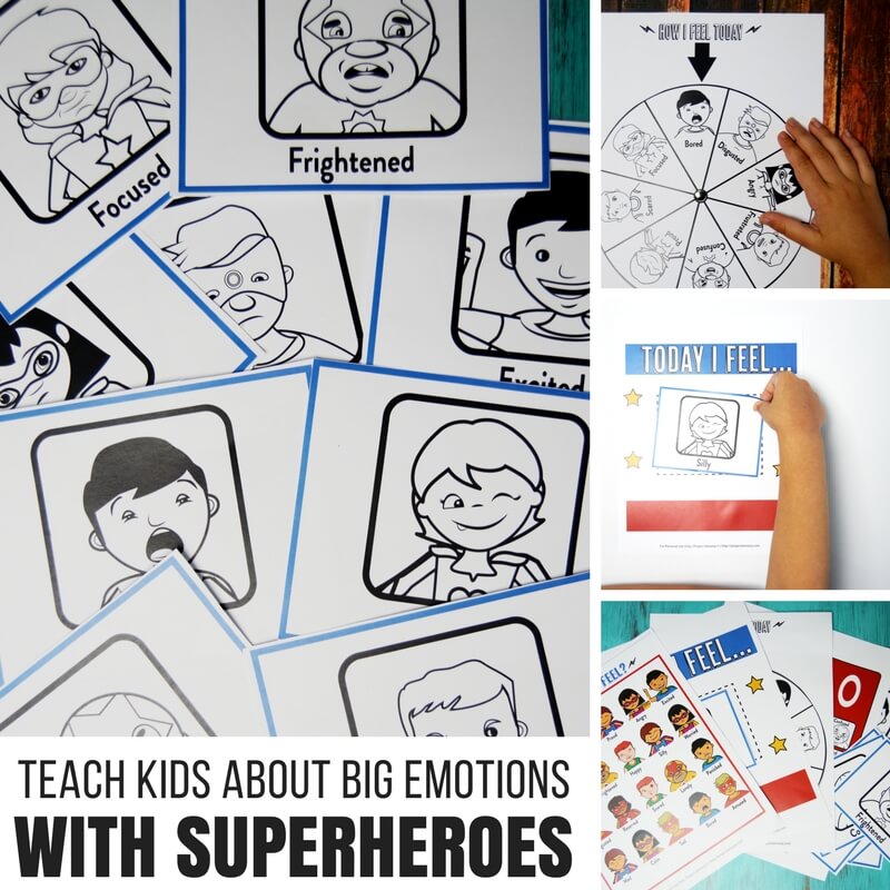 Teach Kids About Super Big Emotions with Superheroes!
