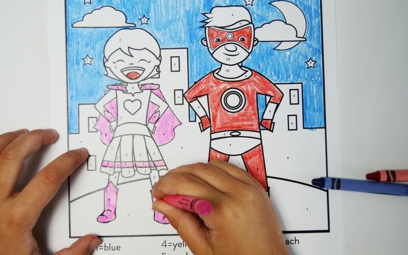 Totally Calming and Fun Superhero Coloring Book for Super Wiggly Kids!