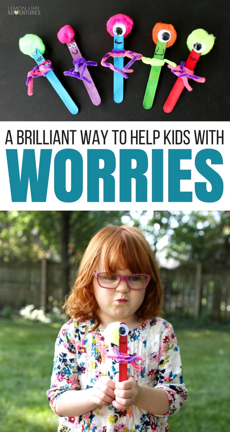 A Brilliant Way to Help Kids with Big Worries - Worry Monster Craft