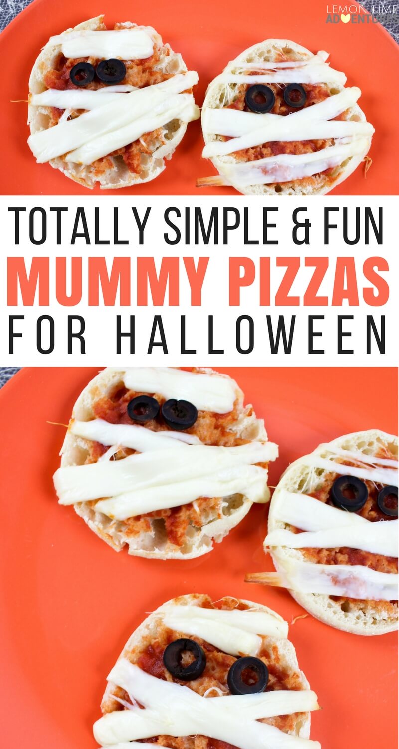 Totally Simple & Fun Mummy Pizzas for Halloween