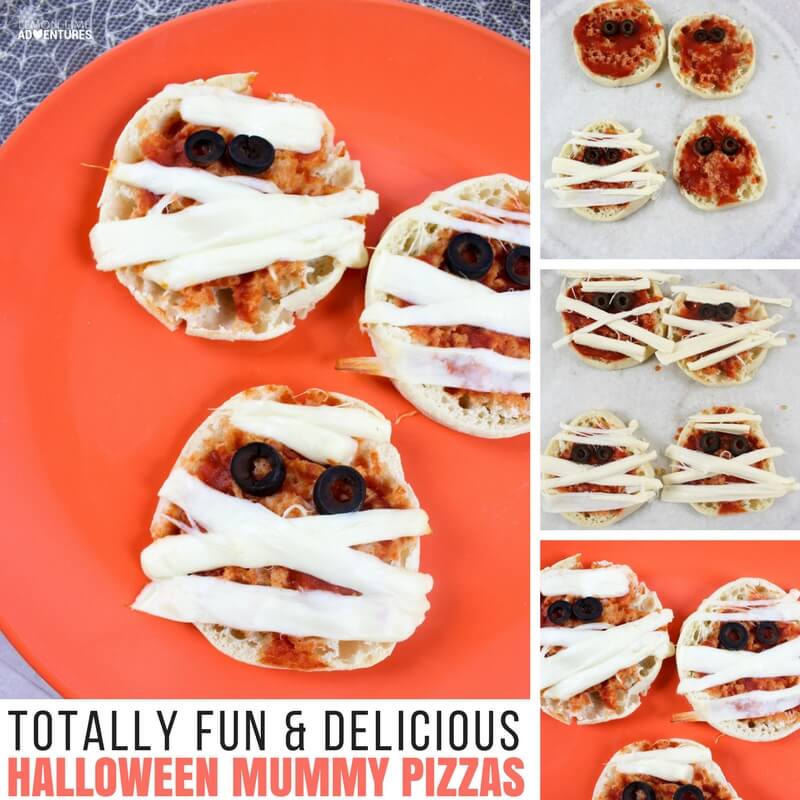 Totally Simple & Fun Mummy Pizzas for Halloween