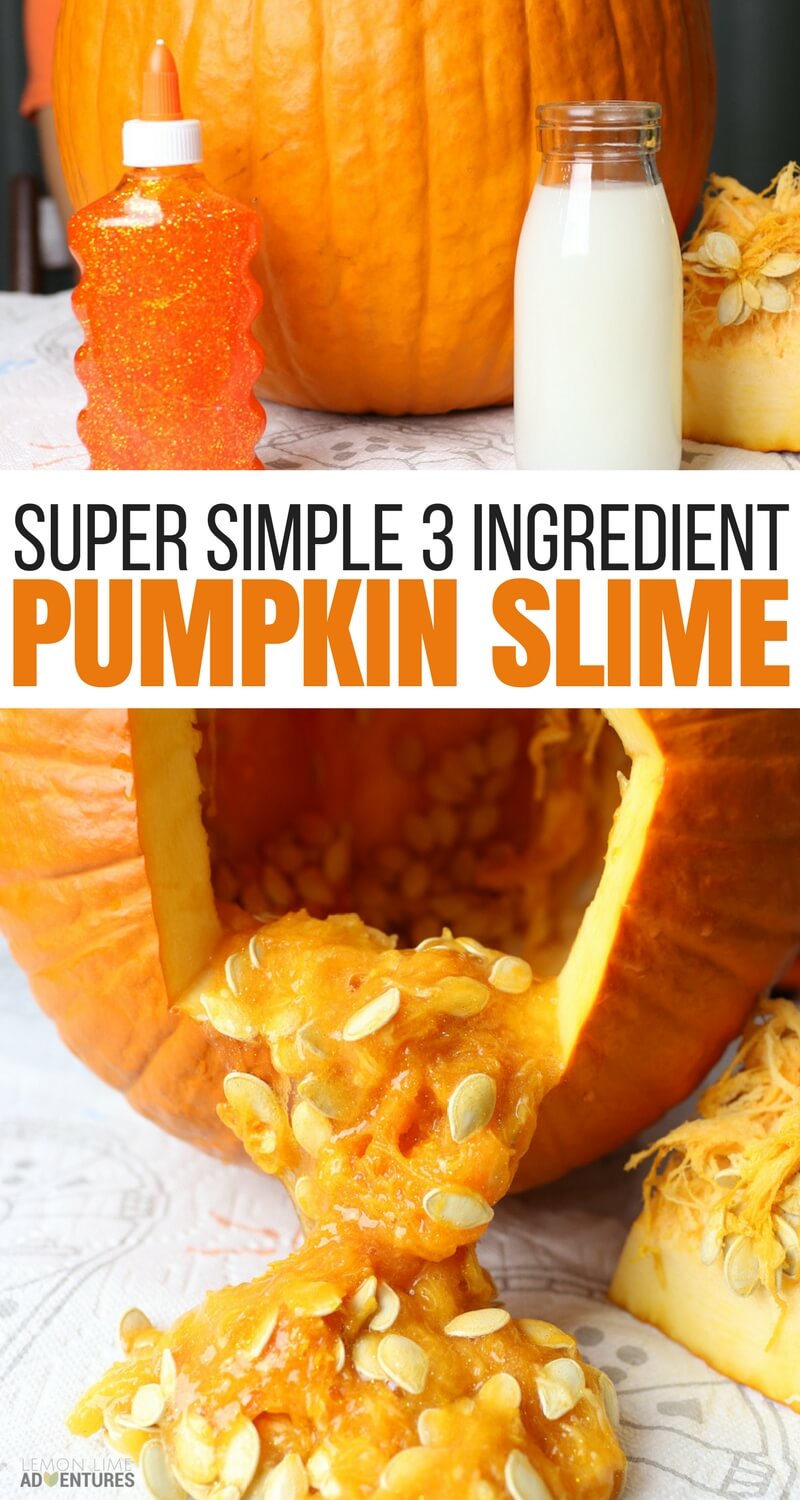 Super Simple 3 Ingredient Pumpkin Slime