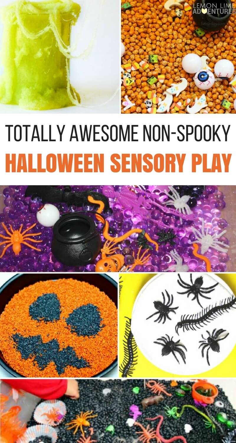 Totally Awesome Non-Spooky Halloween Sensory Play Ideas for Kids
