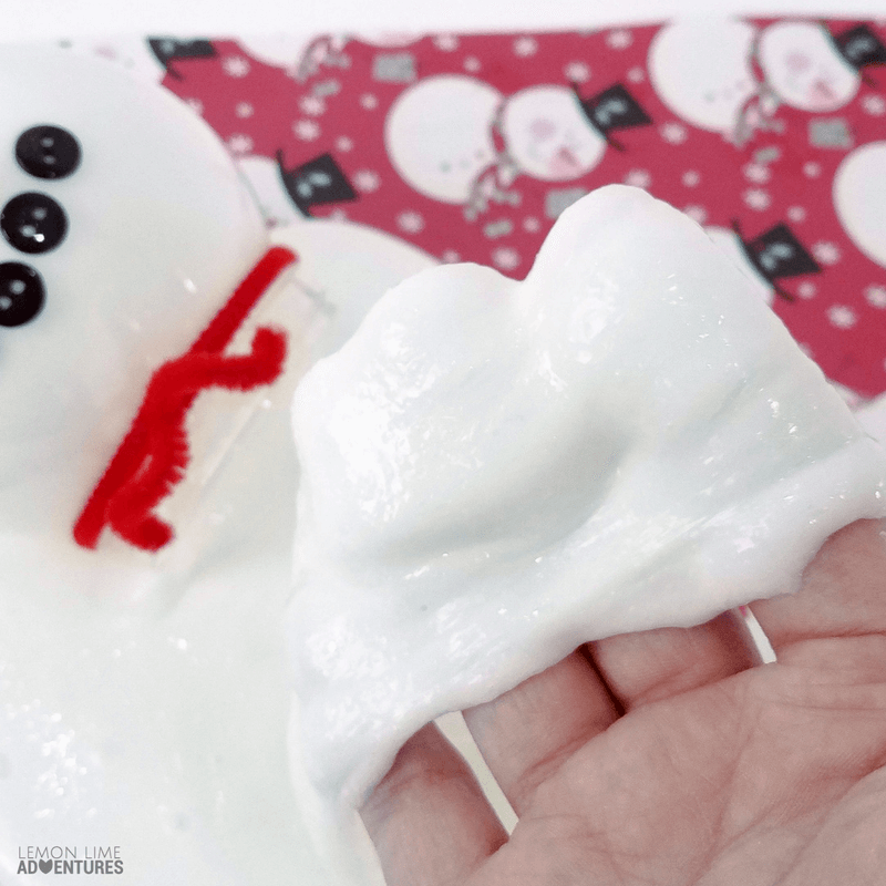 Snowman Slime- 3 Simple snow slime recipes