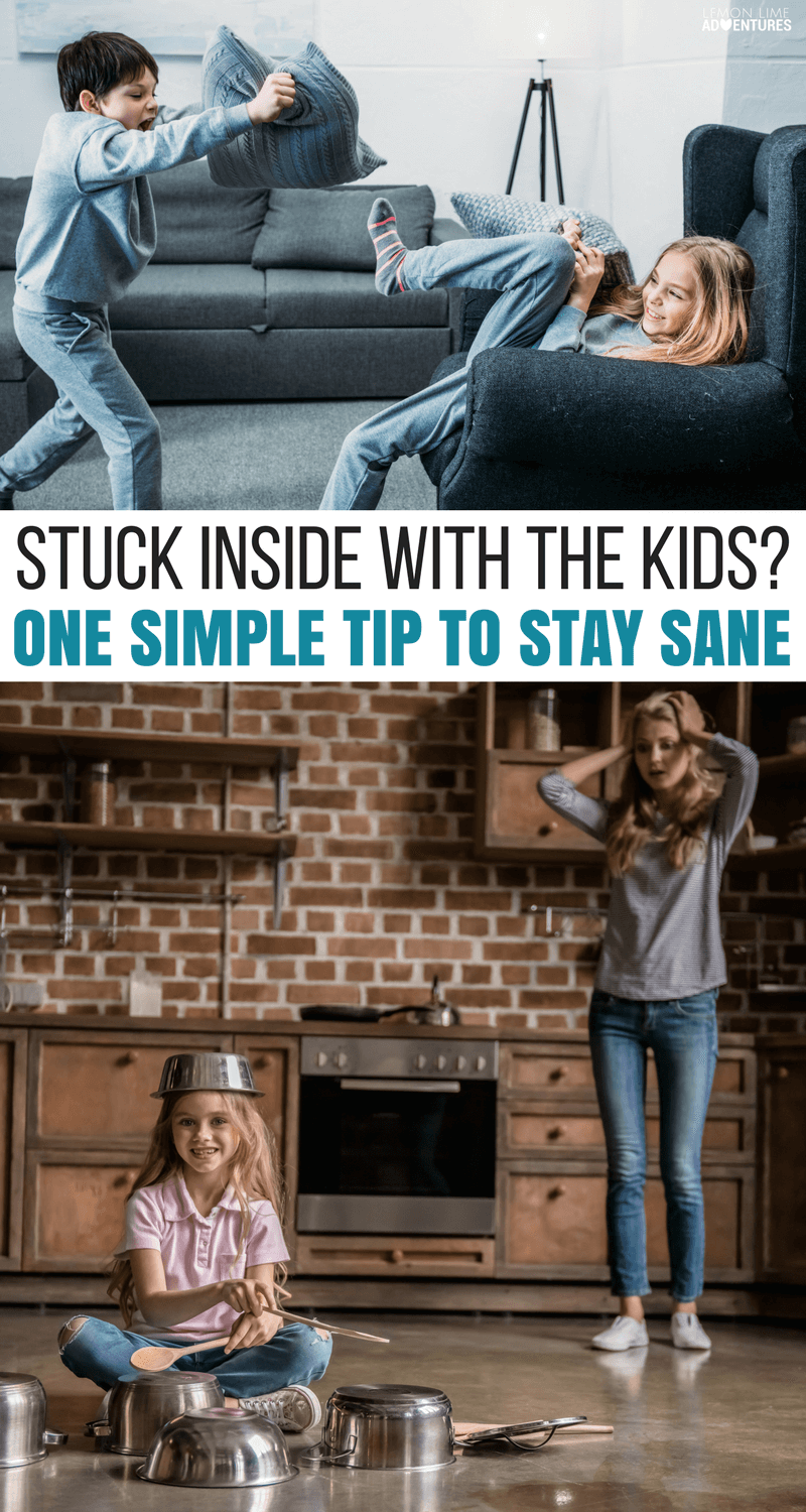 Stuck inside with the kids during cold weather? Try this one simple trick to stay sane! Trust me, you'll thank me for this one!